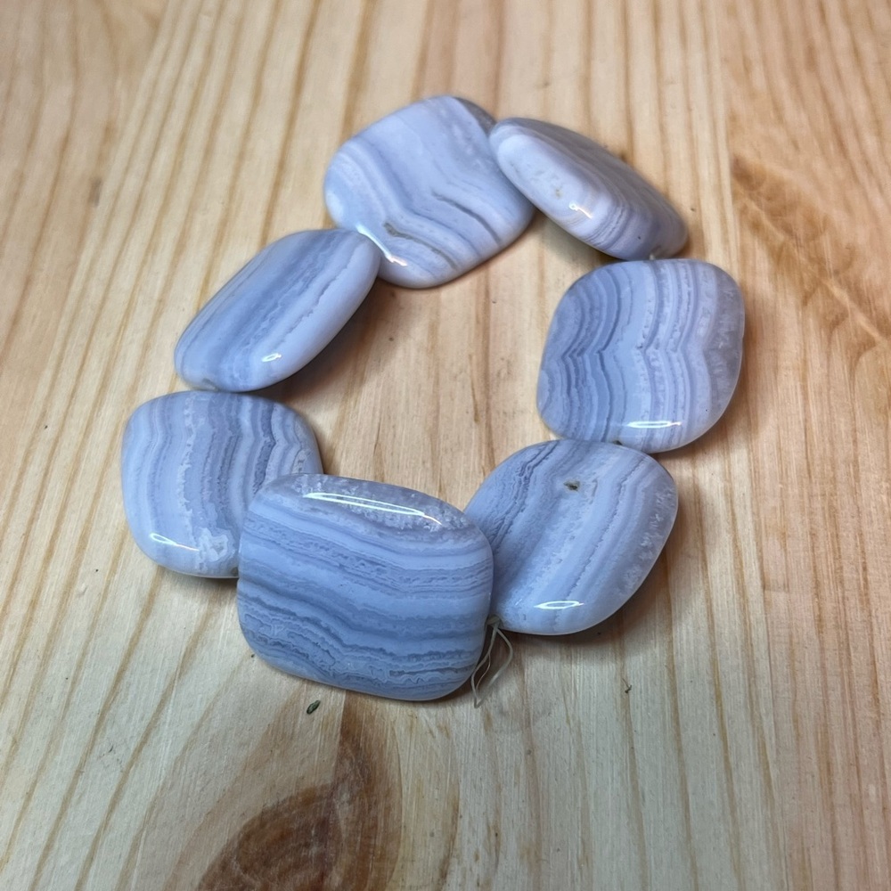 Blue Lace Agate Stone Bracelet